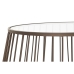 Set of 2 tables DKD Home Decor Musta Metalli Kristalli 75 x 75 x 55 cm