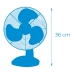 Ventilateur de Bureau EDM Blanc 25 W Ø 23 x 36 cm