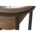 Postranní stolek Home ESPRIT Černý Přírodní Sklo Jedle 46 x 46 x 55,5 cm