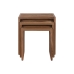 Set od tri stolice Home ESPRIT Prirodno Tikovina 40 x 40 x 40 cm