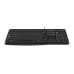 Tastatur Logitech K120 Schwarz Azerty Französisch