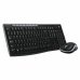Tastatur mit Drahtloser Maus Logitech 920-004513 Schwarz Qwerty Spanisch QWERTY