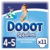 Пелени за еднократна употреба Dodot Splashers 4-5 9-15 kg (11 броя)