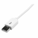 USB Cable Startech USB2ADC1M            USB A Бял