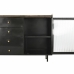 Sideboard DKD Home Decor Natural Black Golden Metal Mango wood (145 x 40 x 85 cm)