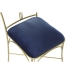 Chaise de Salle à Manger DKD Home Decor Bleu Doré 45 x 42 x 88,5 cm