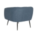 Fotelja DKD Home Decor Plava Crna zlatan Spužva Drvo Metal 81 x 75 x 73 cm