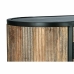 Dientafel DKD Home Decor Bruin Zwart Metaal Mangohout (145 x 40 x 90 cm)