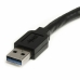 USB-kábel Startech USB3AAEXT3M USB A Fekete 3 m