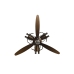 Zidni Ukras Home ESPRIT Smeđa Bakar propeleri Loft 55 x 12 x 52 cm