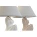 Lampă de masă Home ESPRIT Alb Bej Gresie 40 W 220 V 22 x 22 x 30 cm (2 Unități)