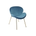 Blagavaonska stolica Home ESPRIT Plava zlatan 63 x 57 x 73 cm