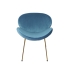 Dining Chair Home ESPRIT Blue Golden 63 x 57 x 73 cm