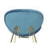 ēdamistabas krēsls Home ESPRIT Zils Bronza 63 x 57 x 73 cm