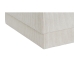 Footrest DKD Home Decor Beige Polyester MDF Wood 40 x 40 x 40 cm