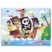 Kinderpuzzel Diset XXL Piratenboot 48 Onderdelen