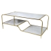 Konferenční stolek DKD Home Decor Glamour Zlatá Kov Zrcadlo 120 x 60 x 45 cm