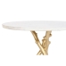 Sivupöytä DKD Home Decor Kullattu Valkoinen Marmori Rauta 45 x 45 x 50 cm