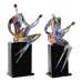 Statua Decorativa DKD Home Decor RF-181549 31 x 18 x 51,5 cm Nero Resina Multicolore Musicista
