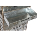 Prádelník Home ESPRIT Kaštanová Šedý Stříbřitý Přírodní Kov Jedle Loft 66 x 33,5 x 121 cm