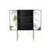 Sideboard DKD Home Decor 85 x 35 x 155 cm Crystal Black Golden Metal Brown Transparent Green Dark brown