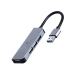 USB rozbočovač GEMBIRD 4-port USB hub 1 x USB 3.1 + 3 x USB 2.0 Striebristý