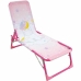 Strandsolseng Fun House Unicorn Deckchair Sun Lounger 112 x 40 x 40 cm Barne Sammenleggbar