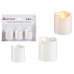 Комплект Свещи 3,7 x 3,7 x 5 cm Бял (12 броя)