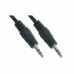 Kábel Audio Jack (3,5 mm) NANOCABLE 1,5 m Čierna 1,5 m