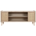 TV furniture Home ESPRIT Natural Rattan Paolownia wood 120 x 35 x 54 cm