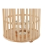 Portacandele Home ESPRIT Naturale Marrone Chiaro Bambù Cristallo 22,5 x 22,5 x 30 cm (2 Pezzi)