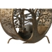 Suport de Lumânări Home ESPRIT Auriu* Metal Geam 30 x 11 x 36 cm