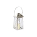 Svjetiljka Home ESPRIT Stříbřitý Sklo Ocel Chromovaný 20 x 20 x 48 cm (3 Kusy)