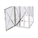 Lyhty Home ESPRIT Sølv Krystall Stål Forkrommet 16 x 15 x 32 cm (2 Deler)