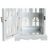 Фонарь DKD Home Decor Отделка состаренная Белый Серый Деревянный Стеклянный 19 x 19 x 42 cm