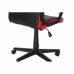 Pisarniški stol z vzglavjem DKD Home Decor 61 x 62 x 117 cm Rdeča Črna