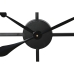 Reloj de Pared Home ESPRIT Negro Metal 100 x 3 x 100 cm