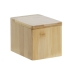 Salero con Tapa DKD Home Decor Natural Bambú 10 x 13 x 10 cm