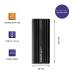 Hard drive case Qoltec 52270 Black