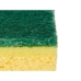 Conjunto de esfregões Amarelo Verde Cellulose Fibra abrasiva 10,5 X 6,7 X 2,5 cm