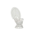 Градинско кресло DKD Home Decor Бял полиестер Метал 30 x 40 cm 96 x 66 x 145 cm 96 x 66 x 140 cm