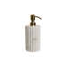 Soap Dispenser Home ESPRIT White Golden Metal Marble 8 x 8 x 20 cm