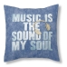 Putetrekk Alexandra House Living Music is the sound of my soul 50 x 50 cm
