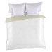 Покривало за одеяло Alexandra House Living Бял 260 x 240 cm С две лица Двуцветен