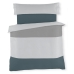 Set pokrivača za poplun Alexandra House Living Bijela Siva Krevet od 105 2 Dijelovi