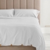 Dekbedovertrek set Alexandra House Living Suiza Wit Bed van 150/160 3 Onderdelen