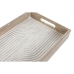 Set van trays Home ESPRIT Wit Mangohout Hout MDF 44 x 29 x 5 cm (2 Stuks)