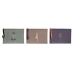 Toilet Bag DKD Home Decor Brown Green Burgundy Canvas Yoga 31 x 1 x 21 cm (3 Units)