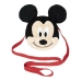 Schoudertas 3D Mickey Mouse Zwart