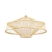 Ceiling Light DKD Home Decor Polyester Bamboo (50 x 50 x 23 cm)